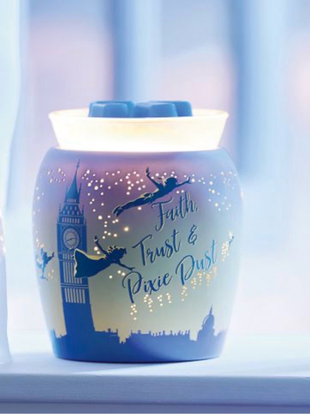 NEW Scentsy Disney Peter Pan Tinker Bell Faith,Trust & Pixie Dust Warmer RETIRED